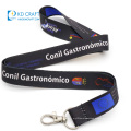 Hot sale custom design double sided logo printed branded neck lanyard for keychain